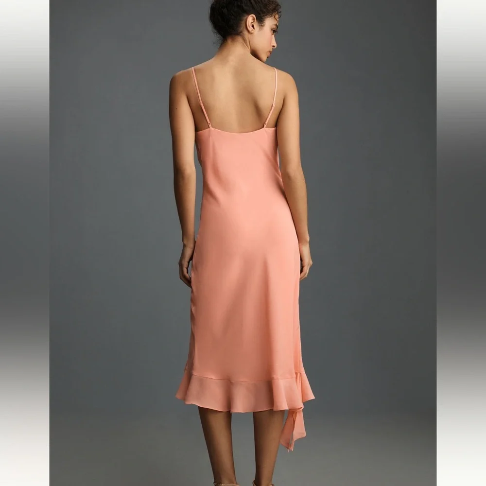 Anthropologie NWT Sz Med Mare Mare gorgeous dress! ! Orange sherbet color - Picture 11 of 11